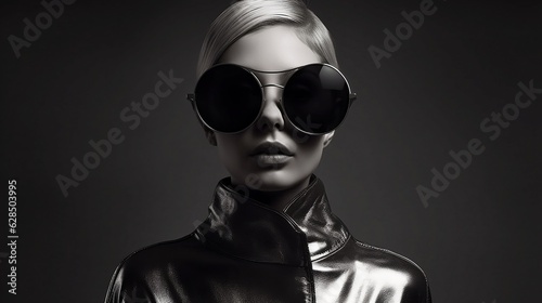 fashion model in sunglasses