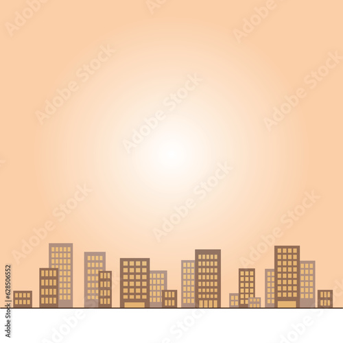 都市の風景のイラスト7　ヒートアイランド