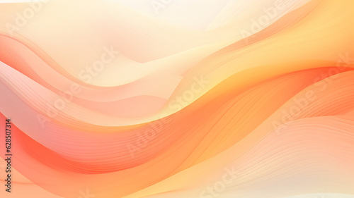 orange and light yellow waves and lines abstract background, creative autumn pattern © kichigin19