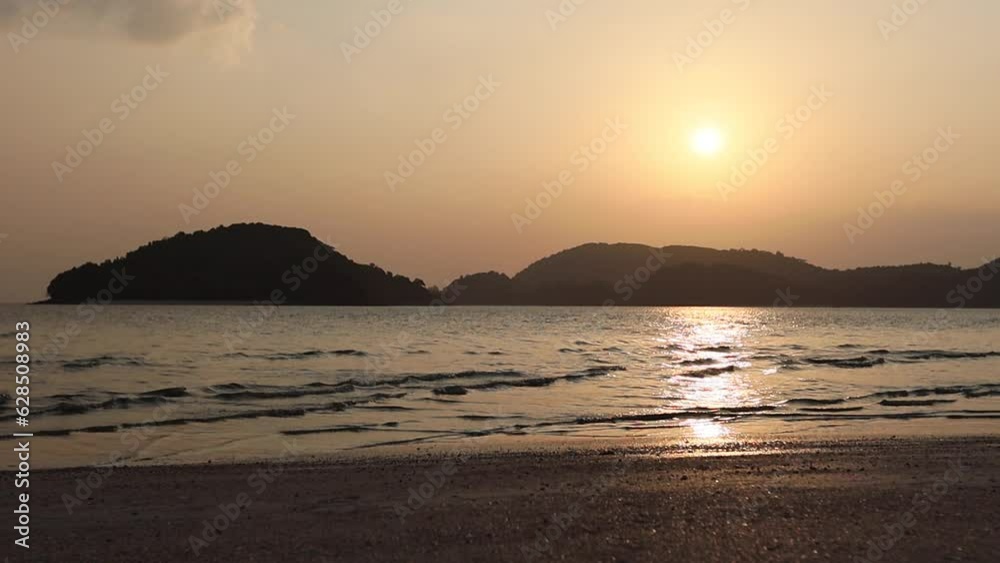 Tropical sunset on the beach