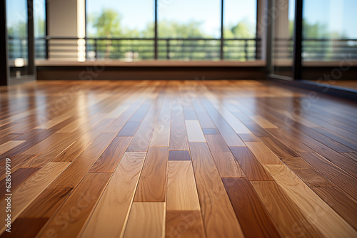 empty room with wooden floor