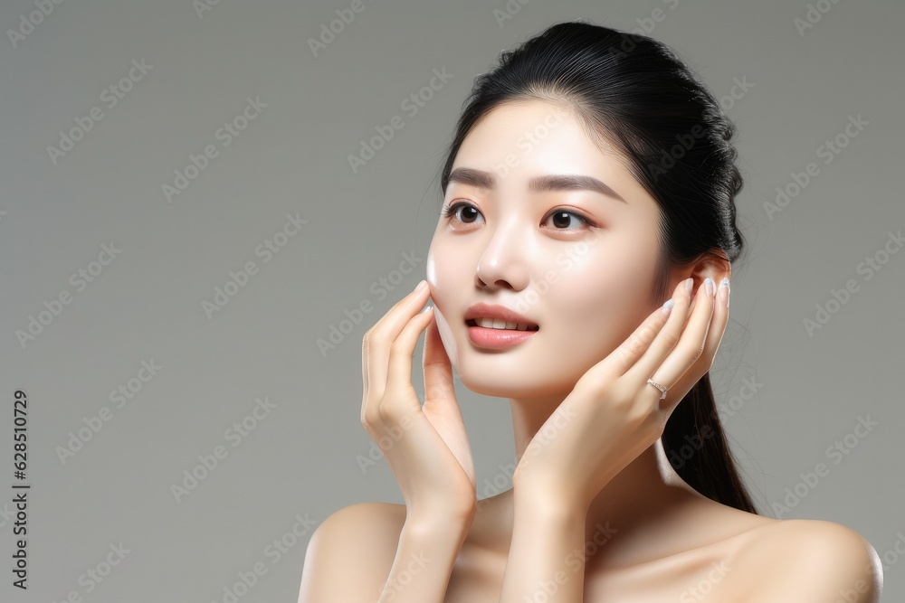 Face care, Facial treatment, Cosmetology, Beauty and spa, Asian women portrait. Face care, Facial treatment, Cosmetology, Beauty and spa, Asian women portrait.