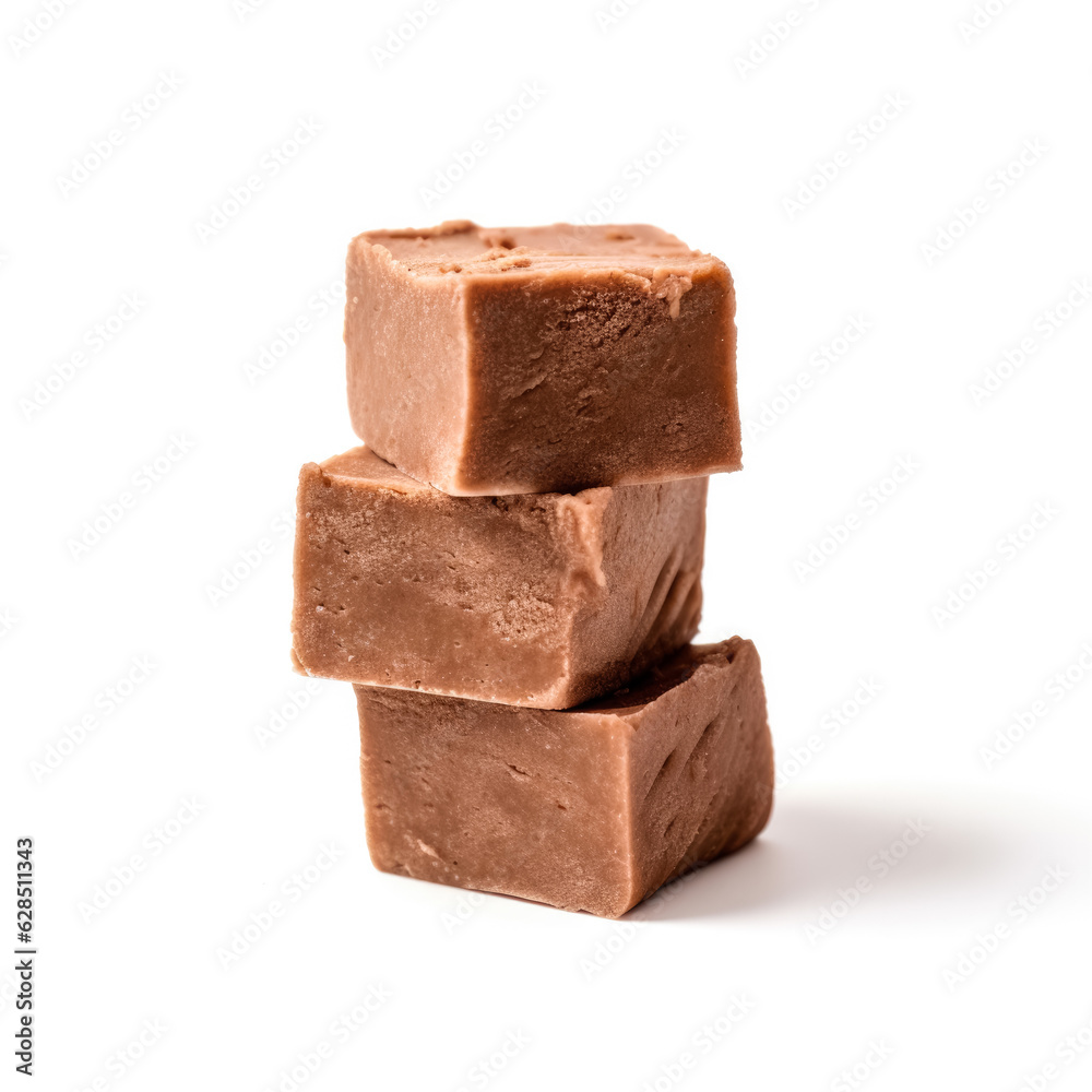 Delicious fudge isolated on white background isolated on white background Delicious fudge isolated on white background isolated on white background