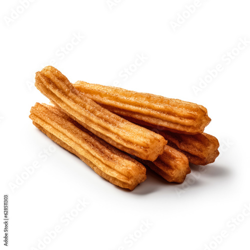 Delicious Churros isolated on white background 