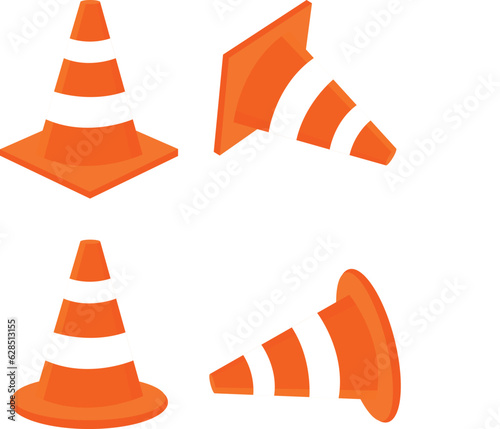Canvastavla traffic cone icon vector design