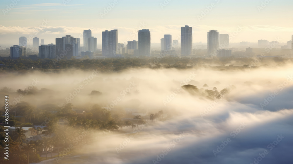 Fototapeta premium Global warming and climate change, conceptual, generative ai