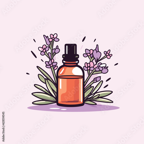 essential oil vector flat minimalistic isolated illustration