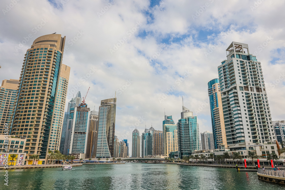 Dubai Marina City Skyline in the United Arab Emirates Dubai Marina City Skyline in the United Arab Emirates