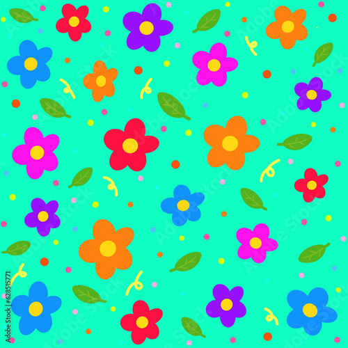 seamless pattern with flowers