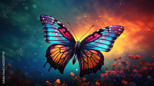 butterfly in the sky © Viktor