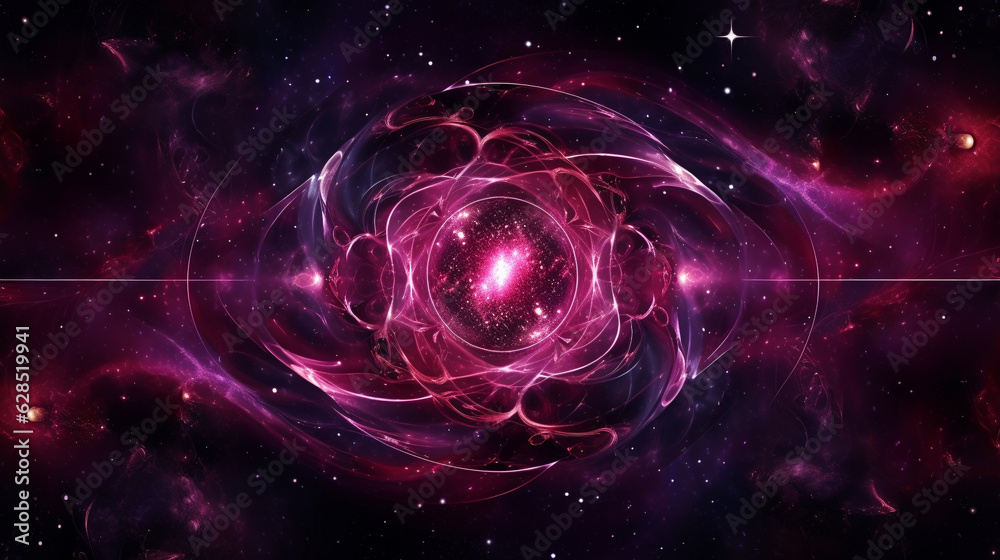 Fototapeta premium abstract cosmic background with maroon metallic. generative ai