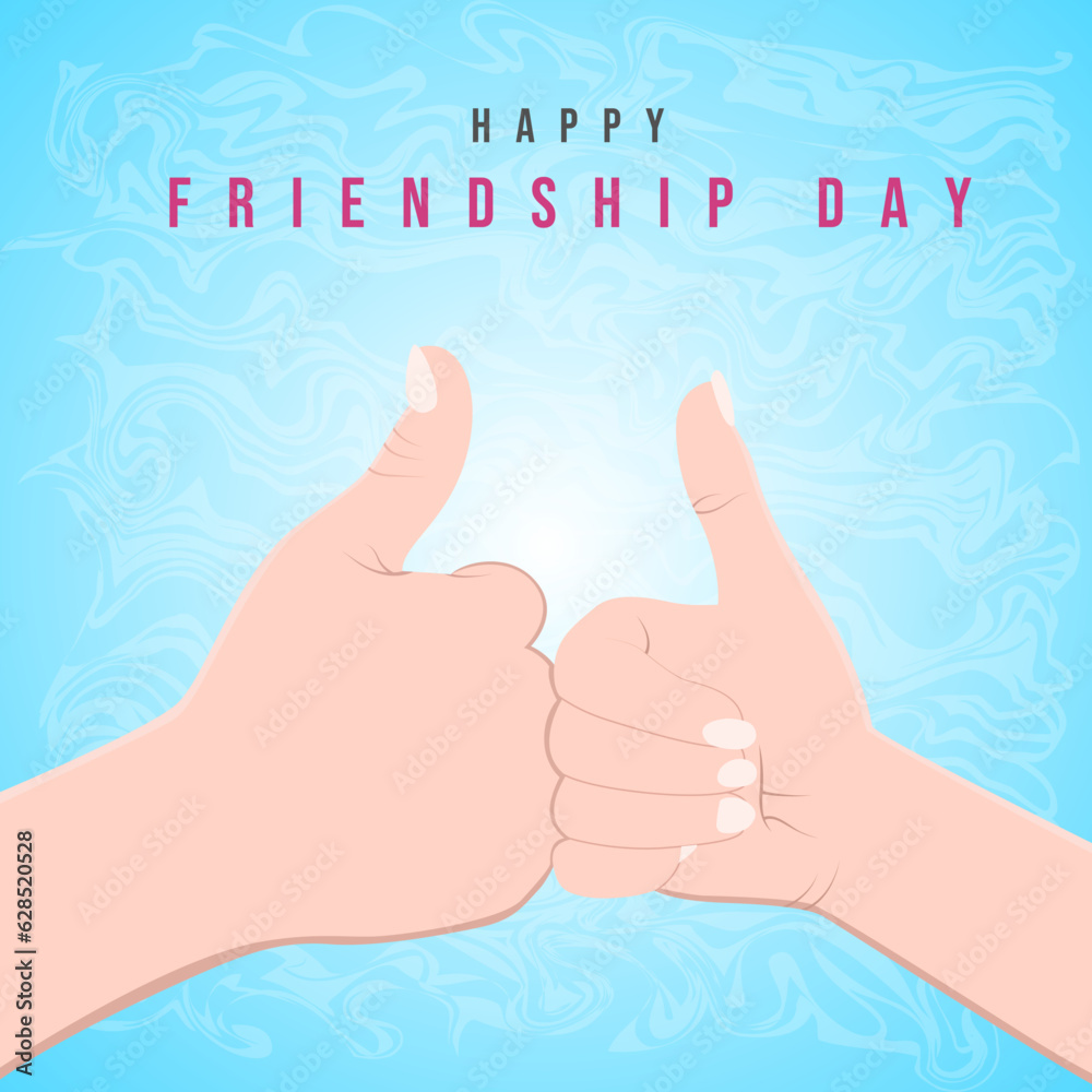 Illustration for international friendship day celebration Illustration for international friendship day celebration