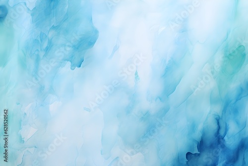 Abstract watercolor blue background created with Generative AI technology