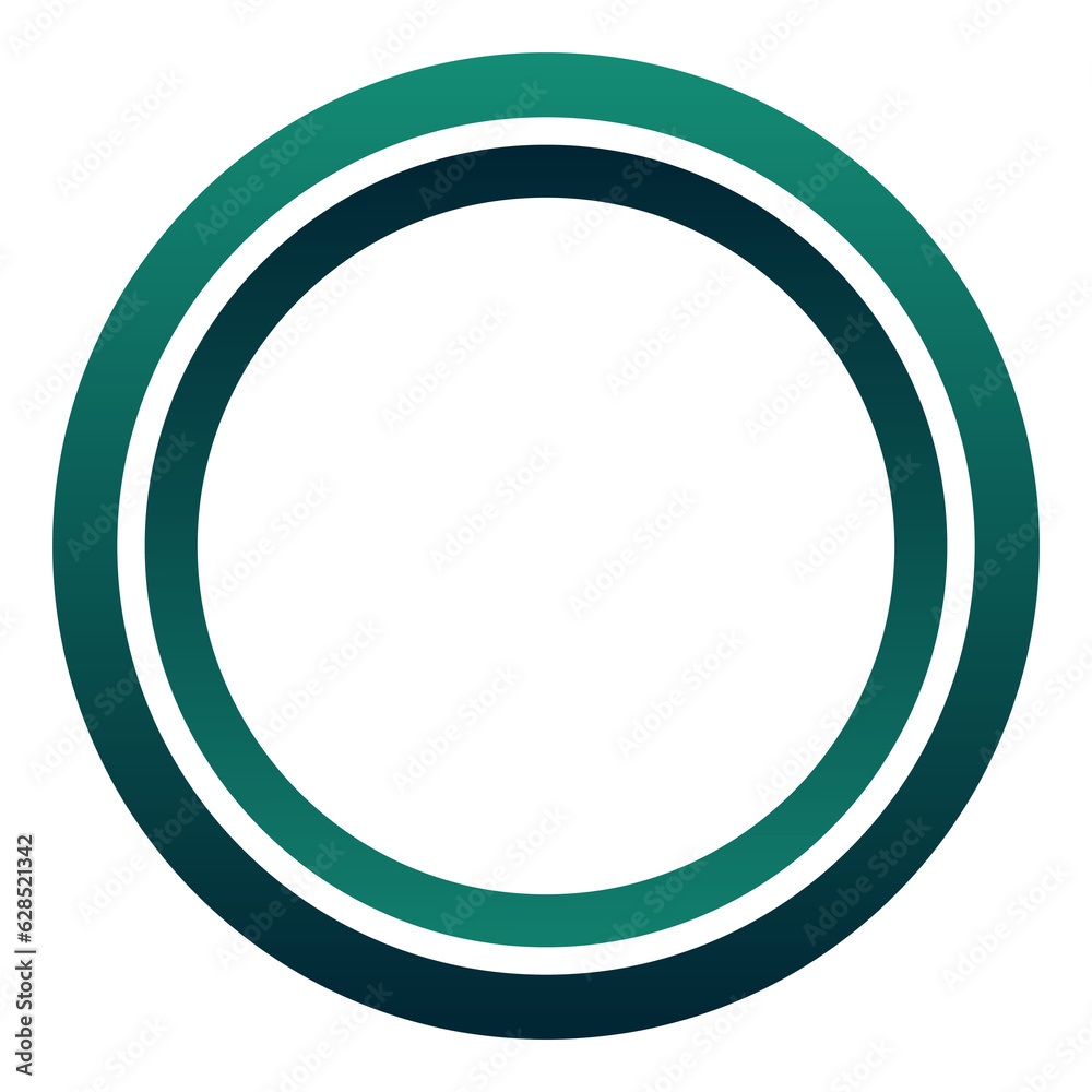 Green ring with gradient illustration. 3d realistic shiny Green circle frame, round luxury metal decorative award object isolated on transparent background Green ring with gradient illustration. 3d realistic shiny Green circle frame, round luxury metal decorative award object isolated on transparent background