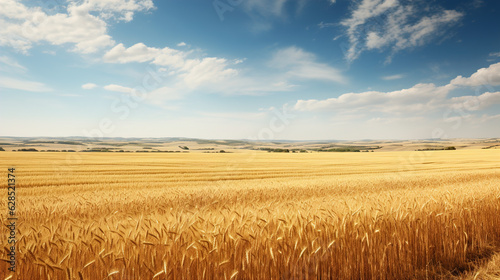 wheat field and sky photo