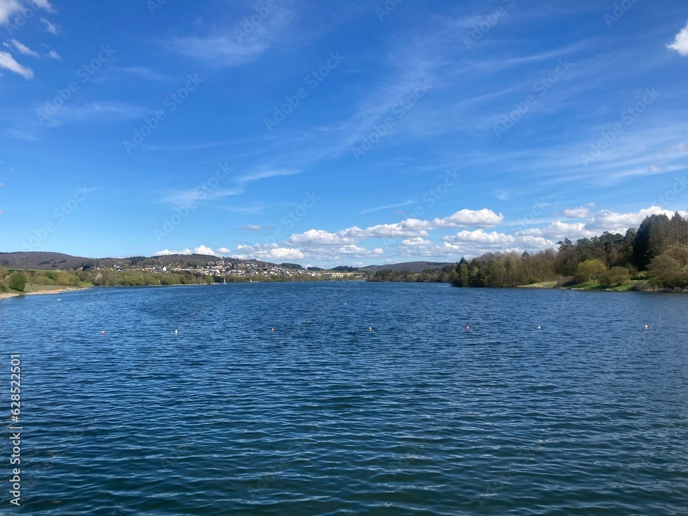 A Lake in Germany in a hilly area