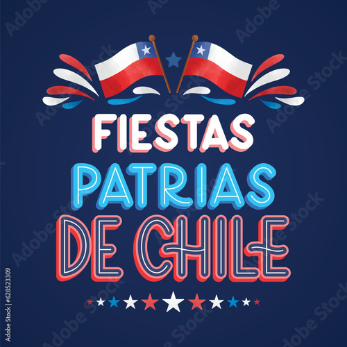 Free vector national day of chile concept