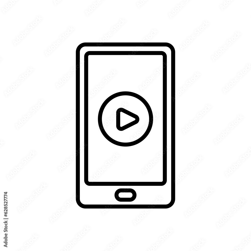 video icon vector in line style video icon vector in line style