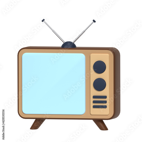 television 3D Illustration Icon Pack