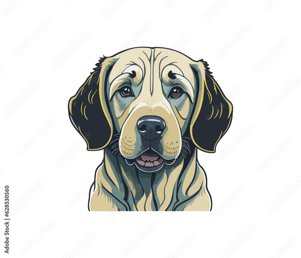 Cute dog vector illustrations, art