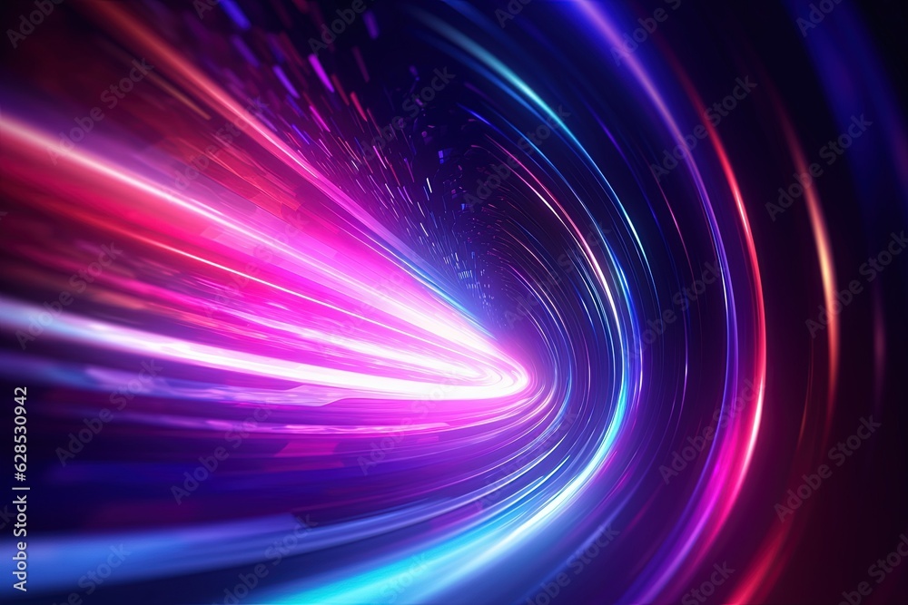 abstract futuristic background with pink blue glowing neon moving high speed wave lines and bokeh lights. Data transfer concept Fantastic wallpaper abstract futuristic background with pink blue glowing neon moving high speed wave lines and bokeh lights. Data transfer concept Fantastic wallpaper
