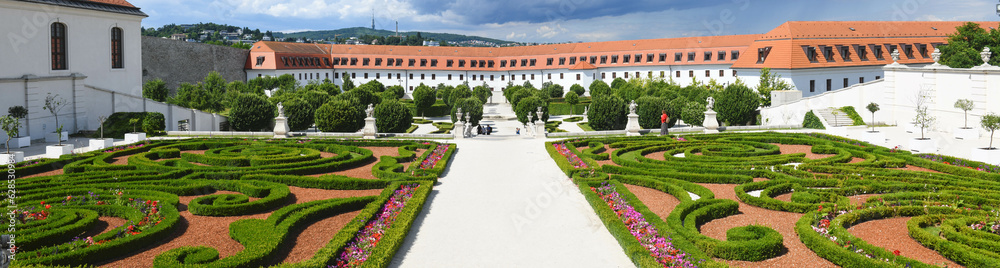 View at the garden of Bratislava castle on Slovakia