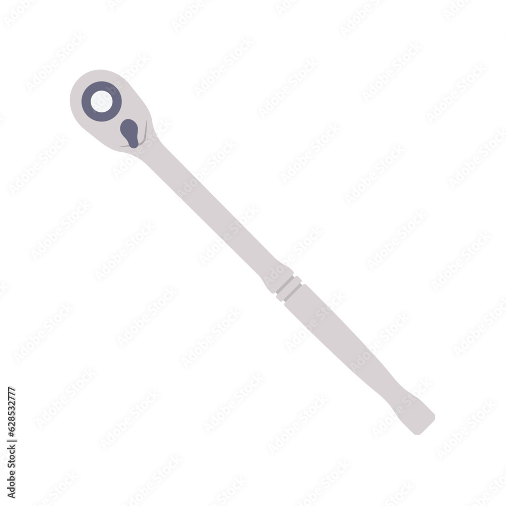 Spanner Flat Illustration. Clean Icon Design Element on Isolated White Background Spanner Flat Illustration. Clean Icon Design Element on Isolated White Background