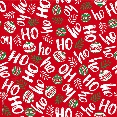 Eales ho ho ho with red and Green color, vector Illustrator photo