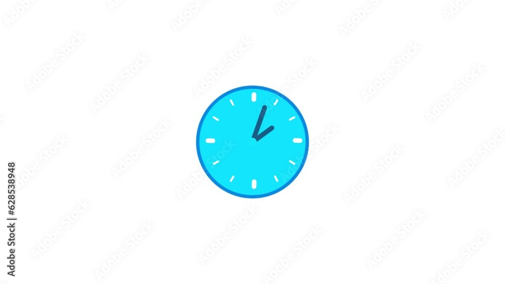 4k Time lapse modern clock icon animated with drop shadow. first spinning clocks hand.s_07 4k Time lapse modern clock icon animated with drop shadow. first spinning clocks hand.s_07