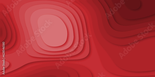 Abstract background red 3d papercut out background texture design. For web, wall paper, brochure and other pattern designs. abstract multilayer seamless background.