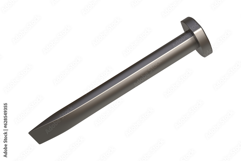 Realistic 3d Iron chisel rendering, Carpenter and Mason tool Realistic 3d Iron chisel rendering, Carpenter and Mason tool