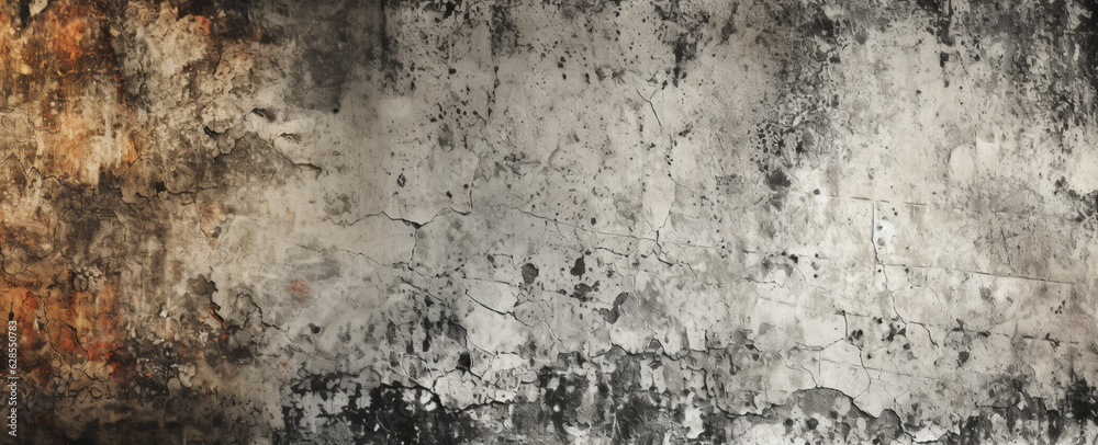 Fototapeta premium Urban Grunge Background - Gray Wall Texture with Rough Feel and Streetwise Atmosphere. Grunge wall texture background. Grunge hardness - abstract background with rough structure. generative AI,