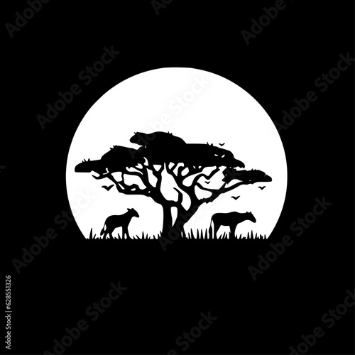Africa - High Quality Vector Logo - Vector illustration ideal for T-shirt graphic