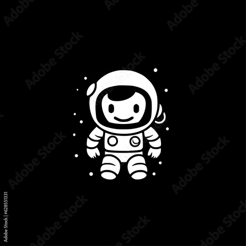 Astronaut | Black and White Vector illustration