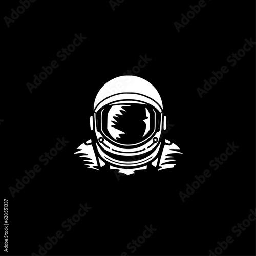 Astronaut - Minimalist and Flat Logo - Vector illustration