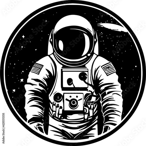 Astronaut - High Quality Vector Logo - Vector illustration ideal for T-shirt graphic