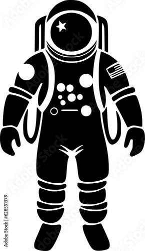 Astronaut - Minimalist and Flat Logo - Vector illustration