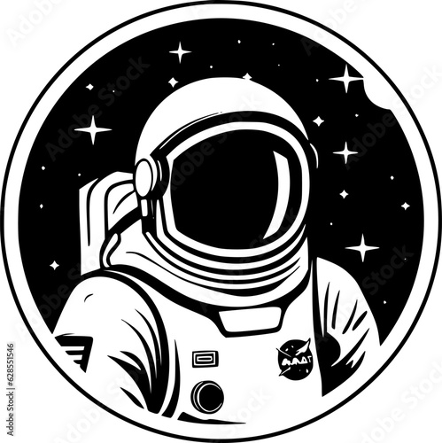 Astronaut | Minimalist and Simple Silhouette - Vector illustration