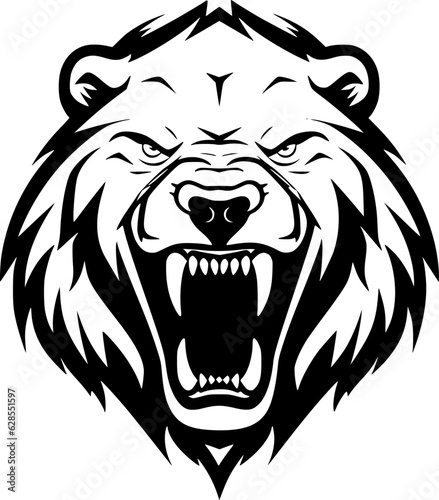 Bear | Minimalist and Simple Silhouette - Vector illustration