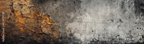 Urban Grunge Background - Gray Wall Texture with Rough Feel and Streetwise Atmosphere. Grunge wall texture background. Grunge hardness - abstract background with rough structure. generative AI,