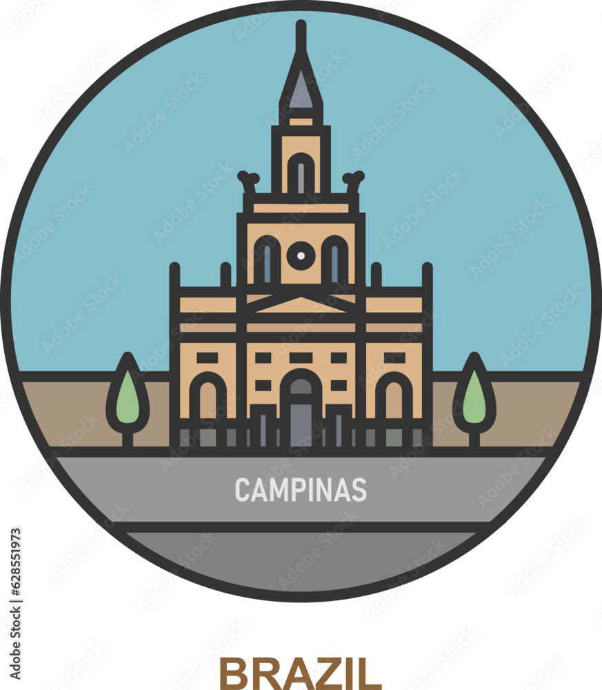 Fototapeta premium Campinas. Cities and towns in Brazil