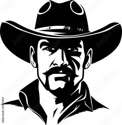 Cowboy - High Quality Vector Logo - Vector illustration ideal for T-shirt graphic