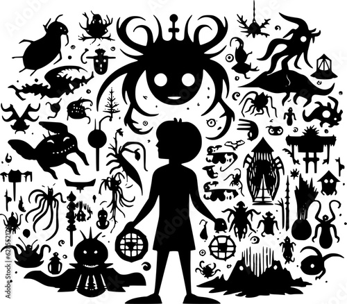 Fantasy - High Quality Vector Logo - Vector illustration ideal for T-shirt graphic