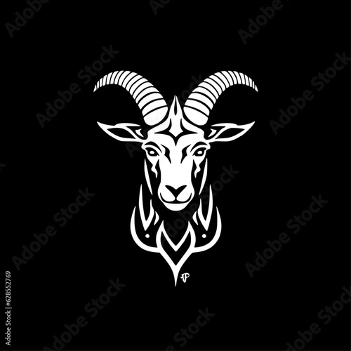 Goat - Black and White Isolated Icon - Vector illustration © CreativeOasis