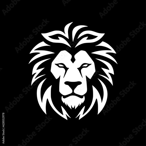 Lion - Minimalist and Flat Logo - Vector illustration