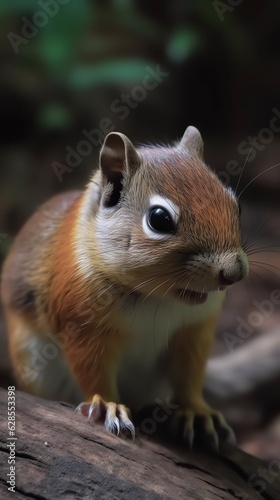 a close up of a squirrel © White