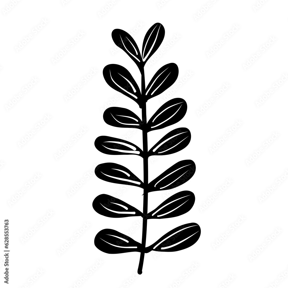 Fototapeta premium Flower minimal illustration
