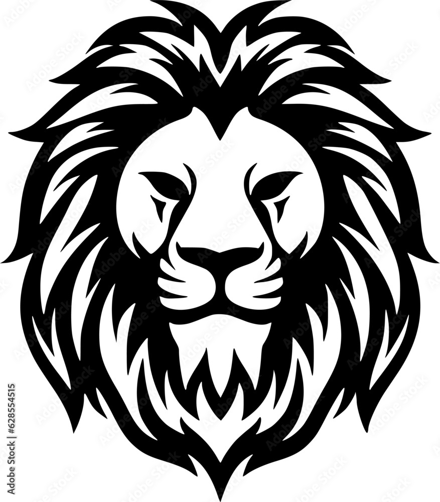 Obraz premium Lion - Minimalist and Flat Logo - Vector illustration