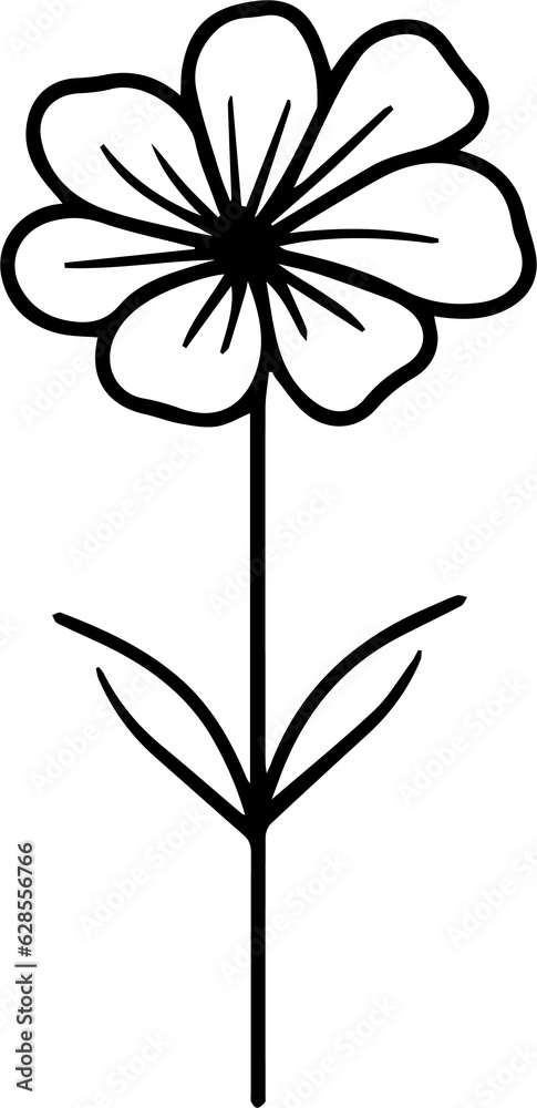 Obraz premium flower minimal style
