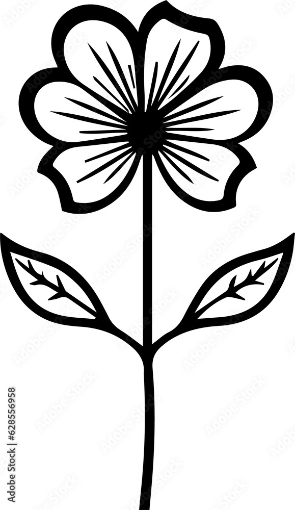 Obraz premium flower minimal style